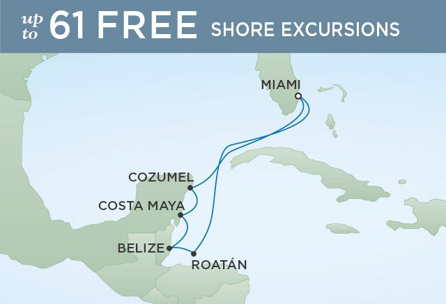 Regent Cruises | 7-Nights Roundtrip from Miami Cruise Iinerary Map